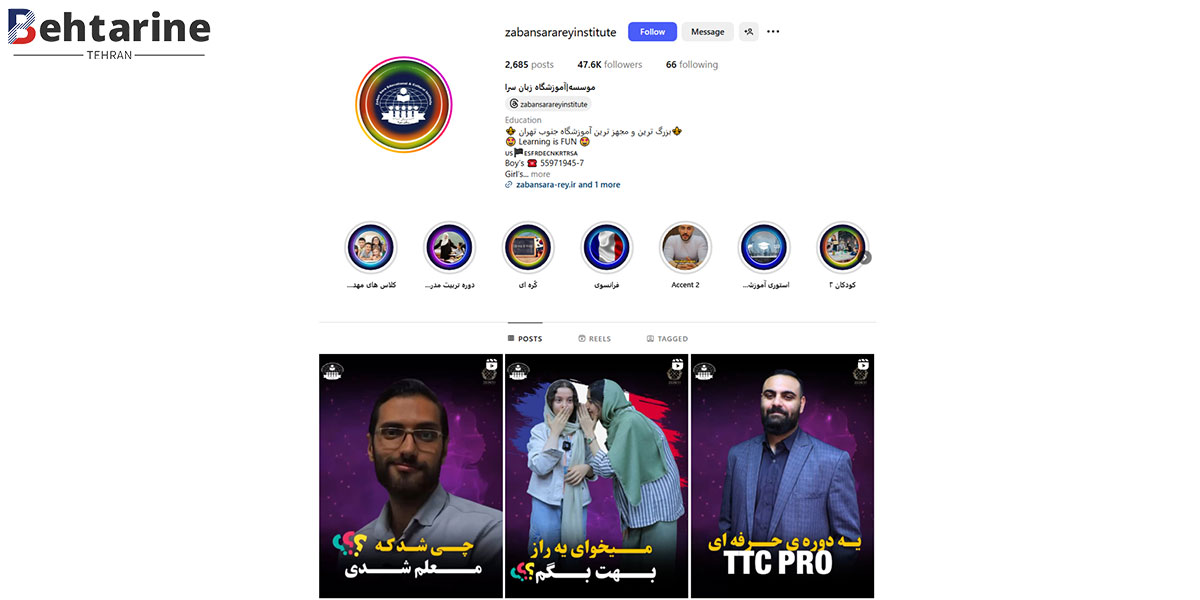 بهترین آموزشگاه زبان اسپانیایی در تهران